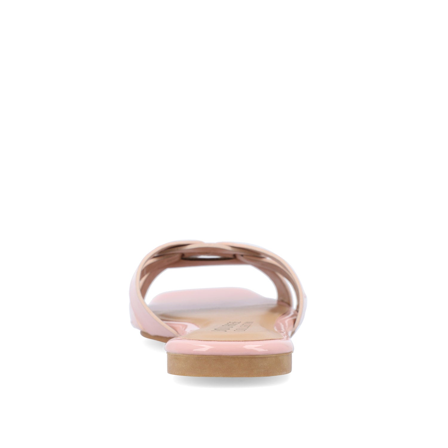 Journee ARRINA SLIDE SANDALS IN STATEMENT PATENT - Blush Patent