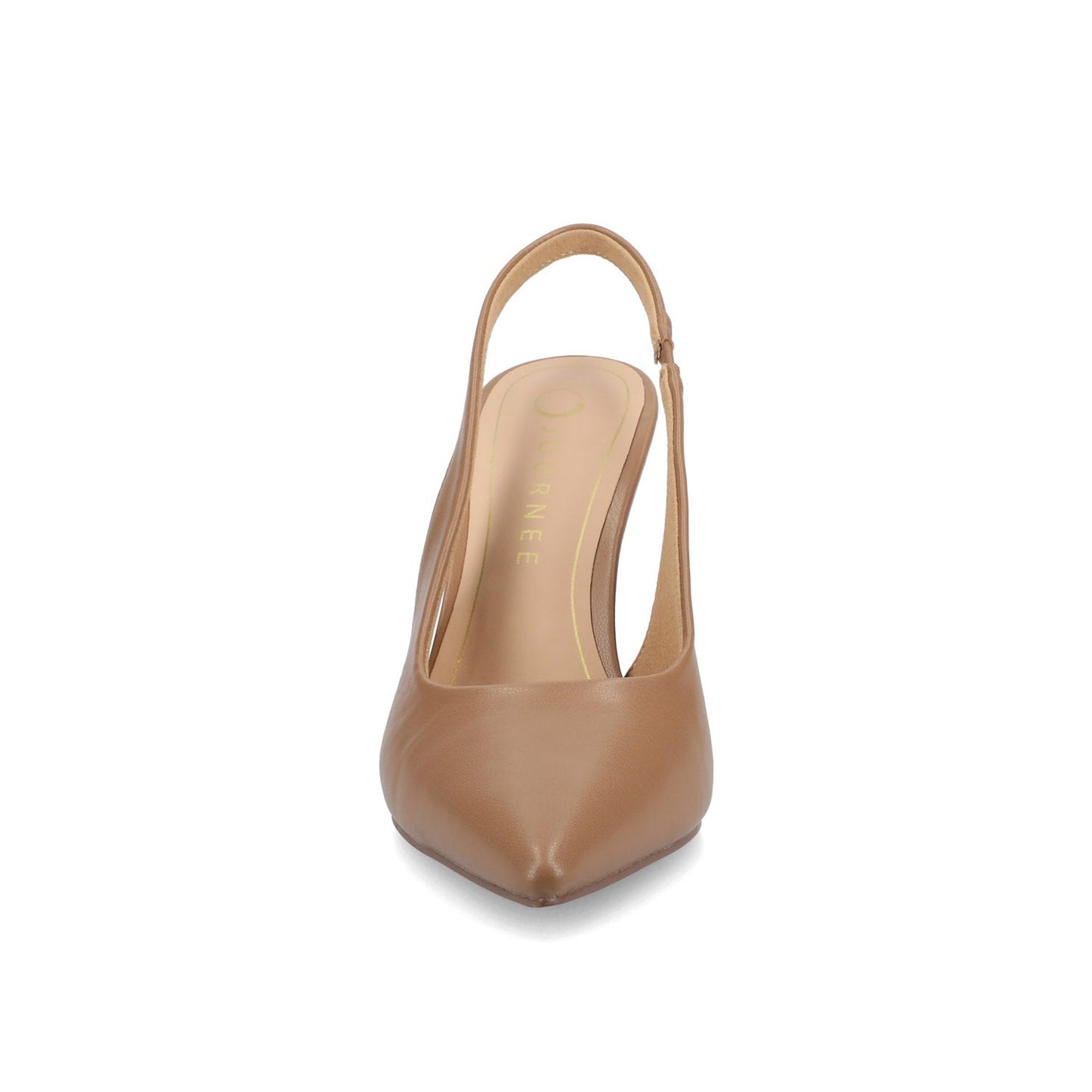 Journee ELENNEY SLINGBACK STILETTO HEELS - Tan PU