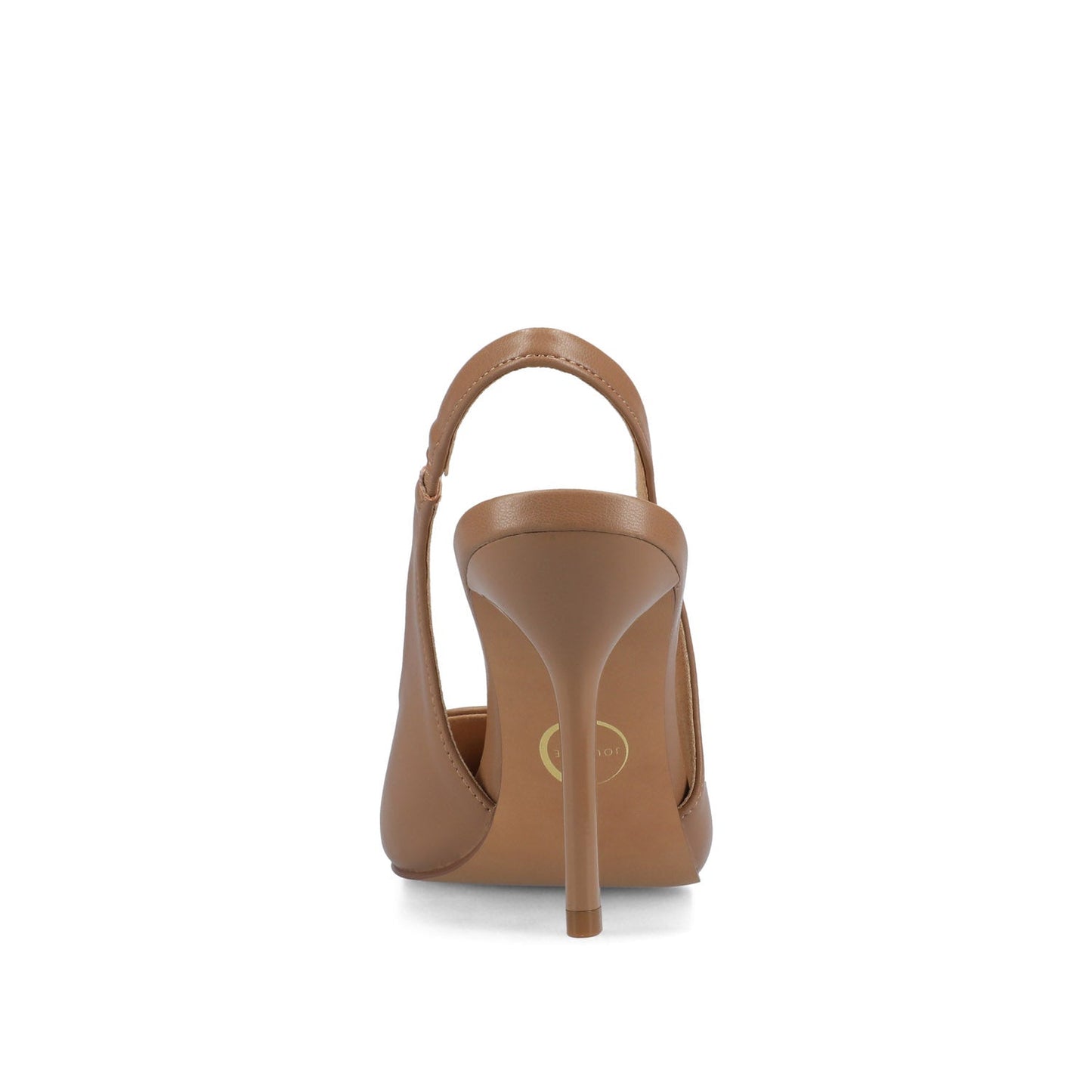 Journee ELENNEY SLINGBACK STILETTO HEELS - Tan PU