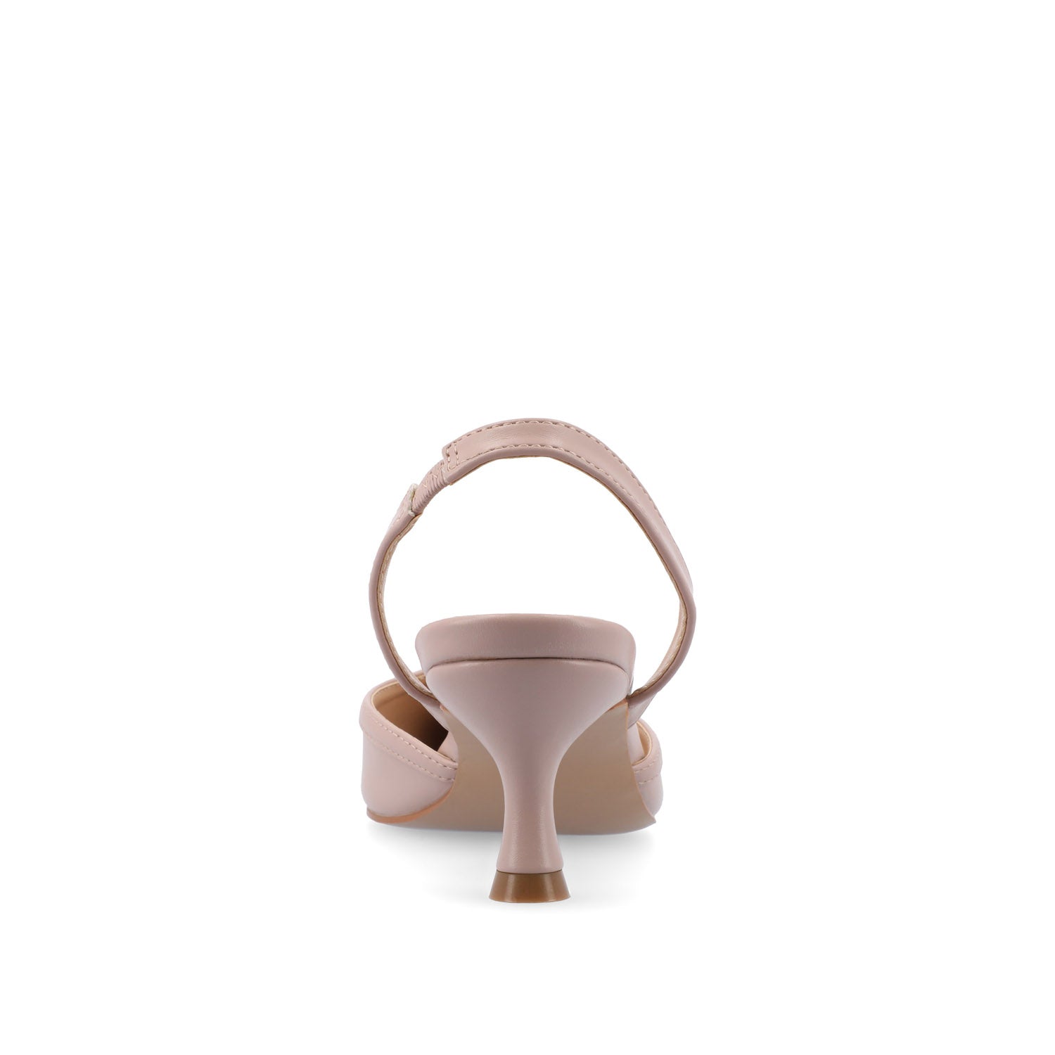 Journee NELLIA SLINGBACK KITTEN HEELS IN TWEED - Blush