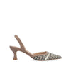 Taupe Houndstooth Tweed