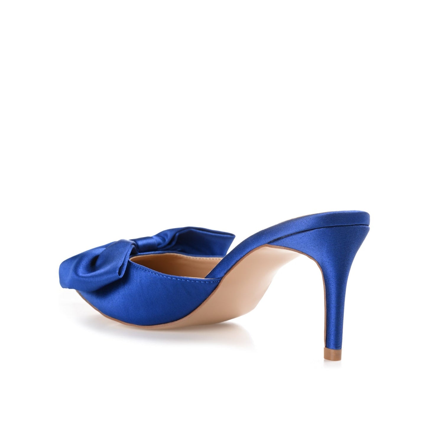 Journee TIARRA STILETTO HEELS IN SATIN - Blue