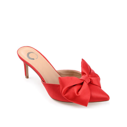 Journee TIARRA STILETTO HEELS IN SATIN - Red