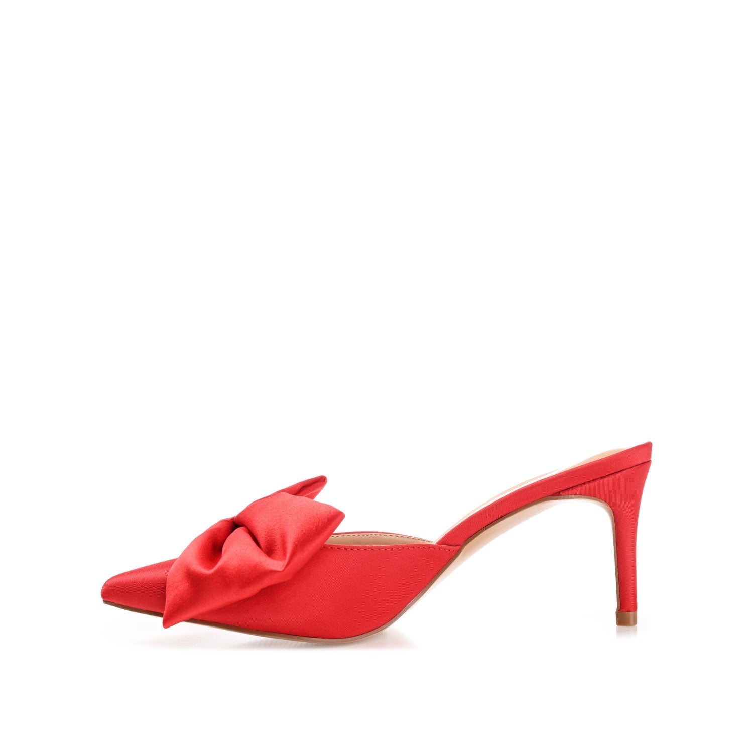 Journee TIARRA STILETTO HEELS IN SATIN - Red