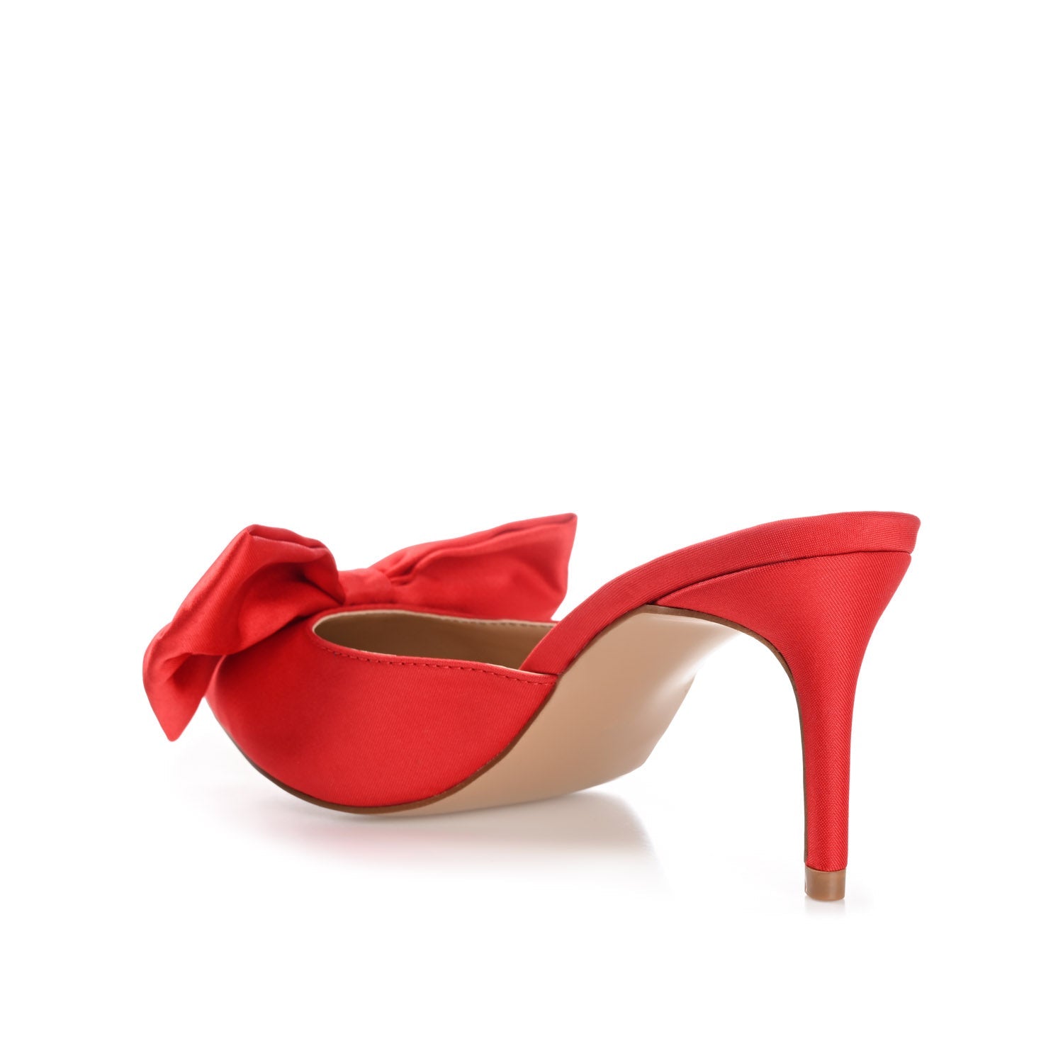 Journee TIARRA STILETTO HEELS IN SATIN - Red