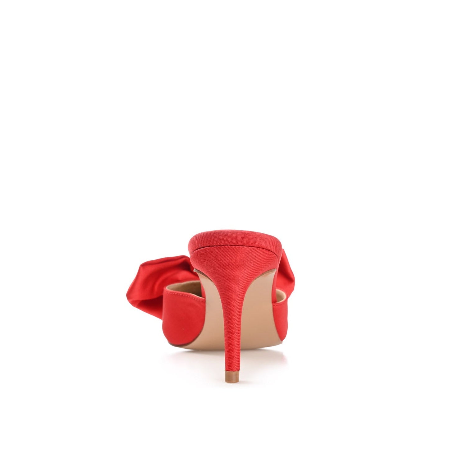 Journee TIARRA STILETTO HEELS IN SATIN - Red