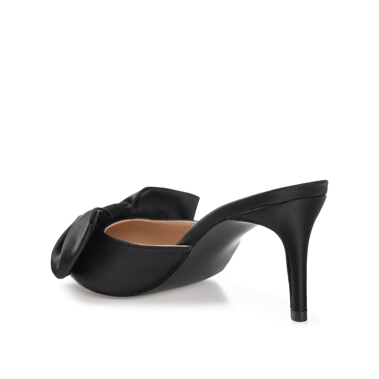 Journee TIARRA STILETTO HEELS IN SATIN - Black