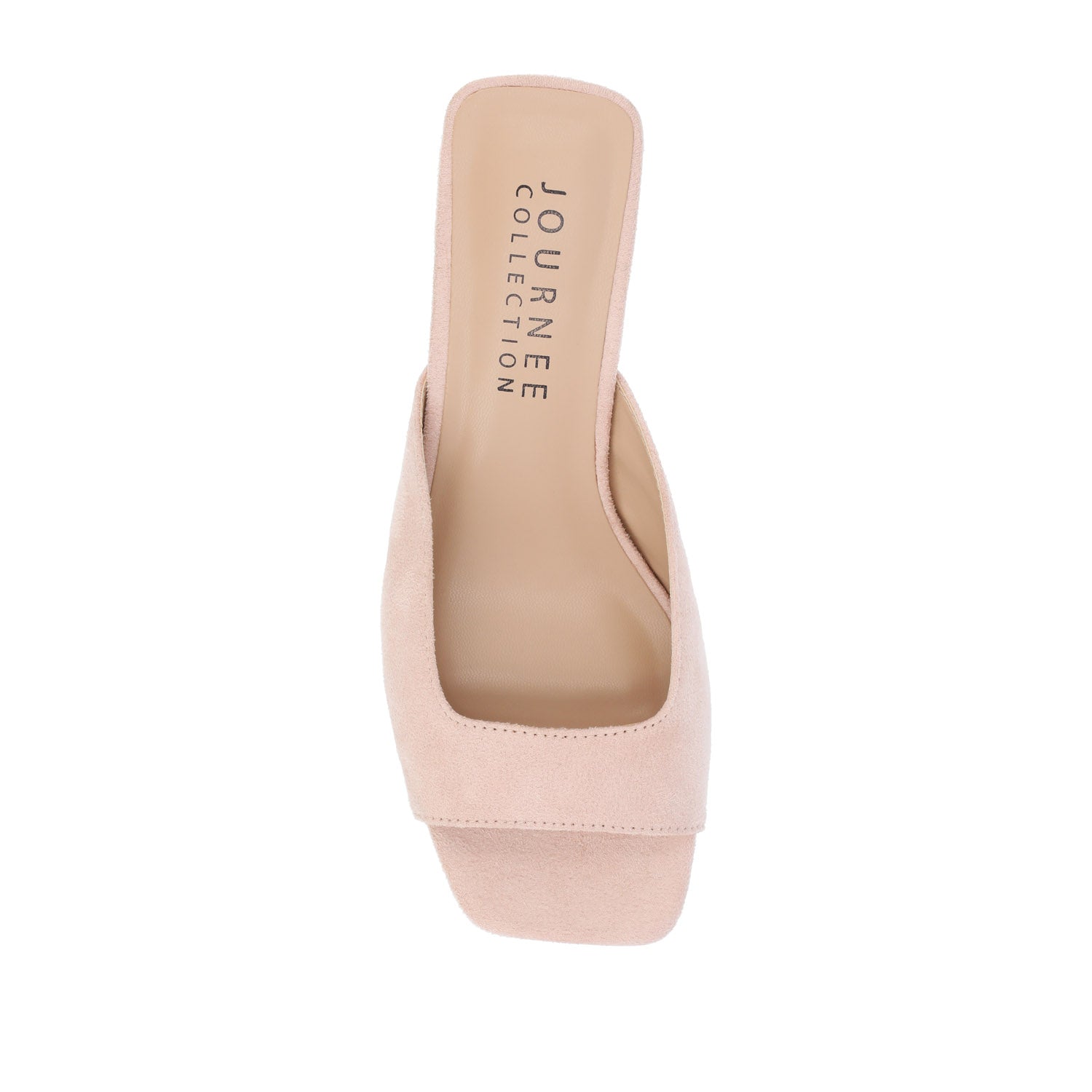 Journee LARNA FAUX SUEDE PEEP TOE KITTEN HEELS - Pink
