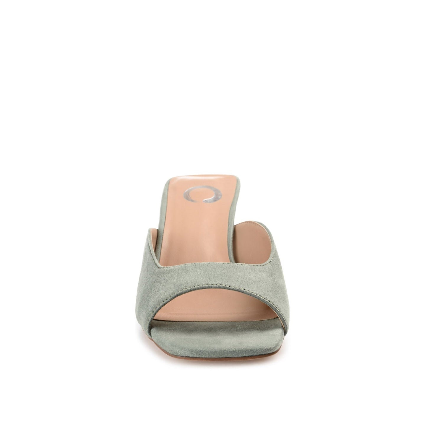 Journee LARNA FAUX SUEDE PEEP TOE KITTEN HEELS - Sage