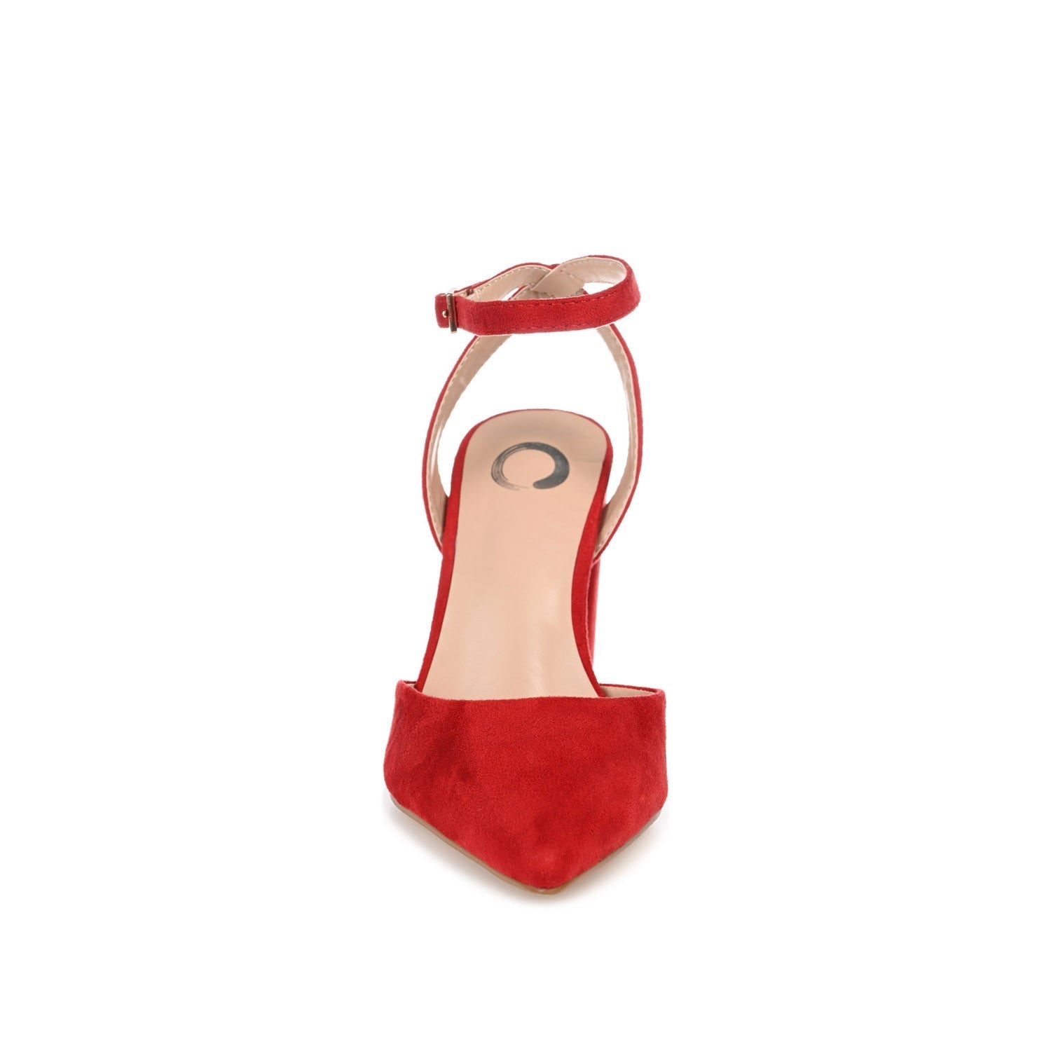 Journee TYYRA BLOCK HEELS IN FAUX SUEDE - Red