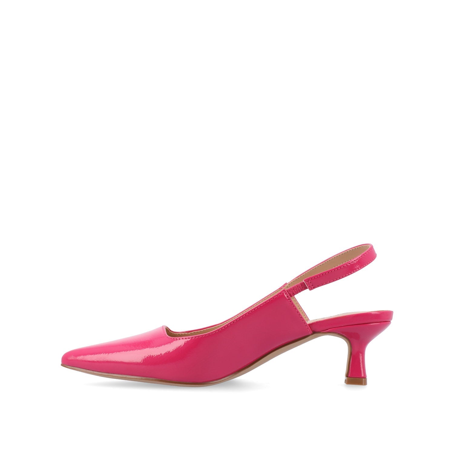 Journee PAULINA KITTEN HEELS IN STATEMENT PATENT - Patent Pink