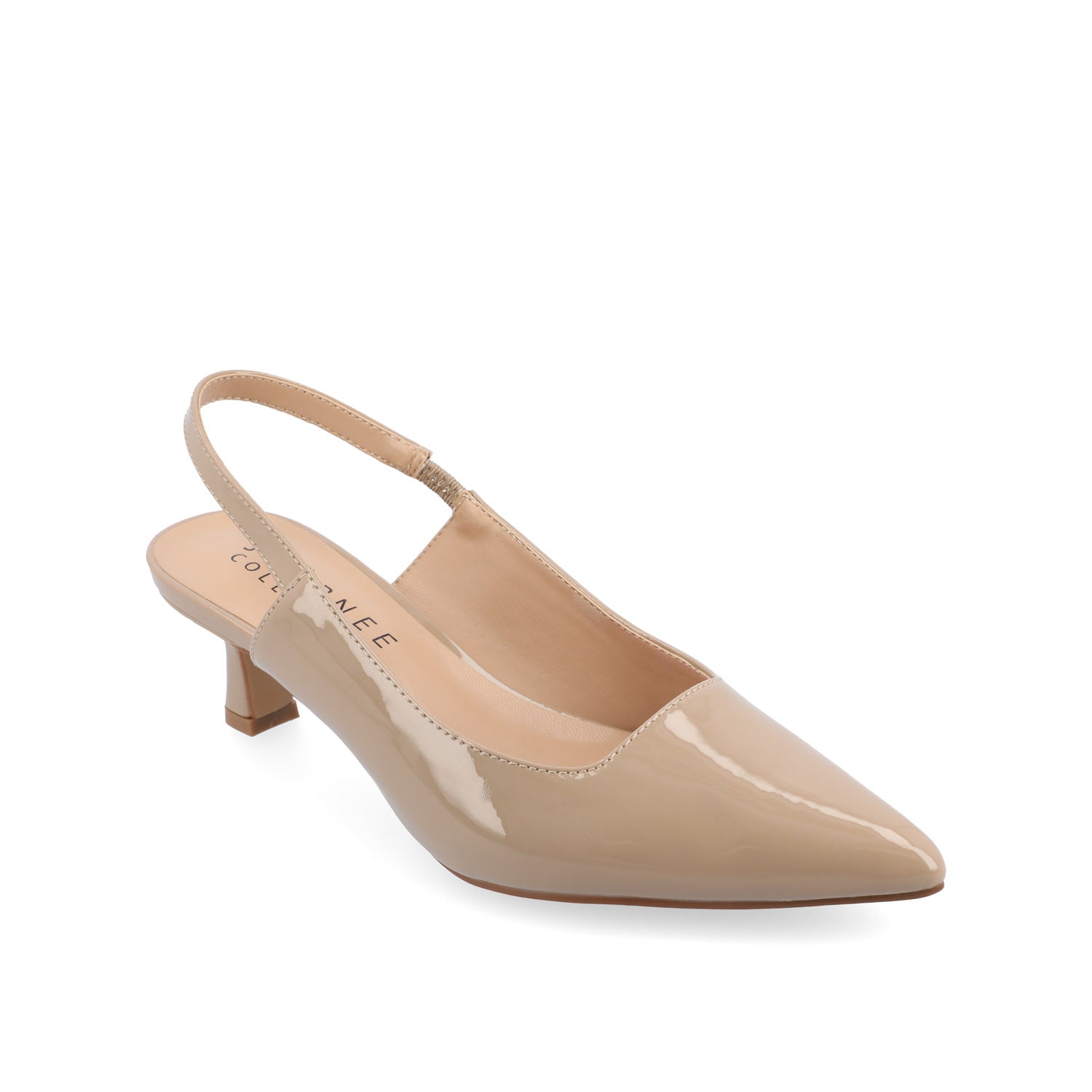 Journee PAULINA KITTEN HEELS IN STATEMENT PATENT - Patent Taupe