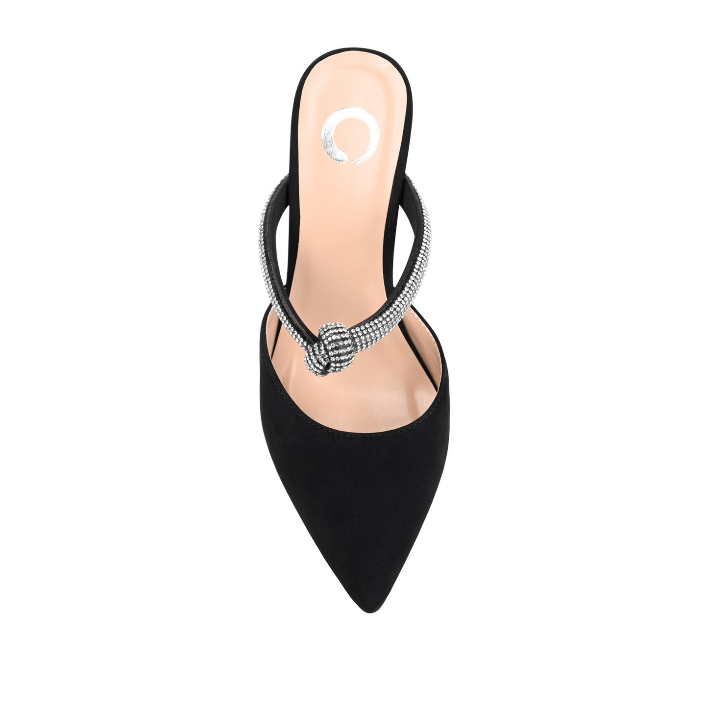 Journee LUNNA MULE STILETTO HEELS IN FAUX SUEDE - Black