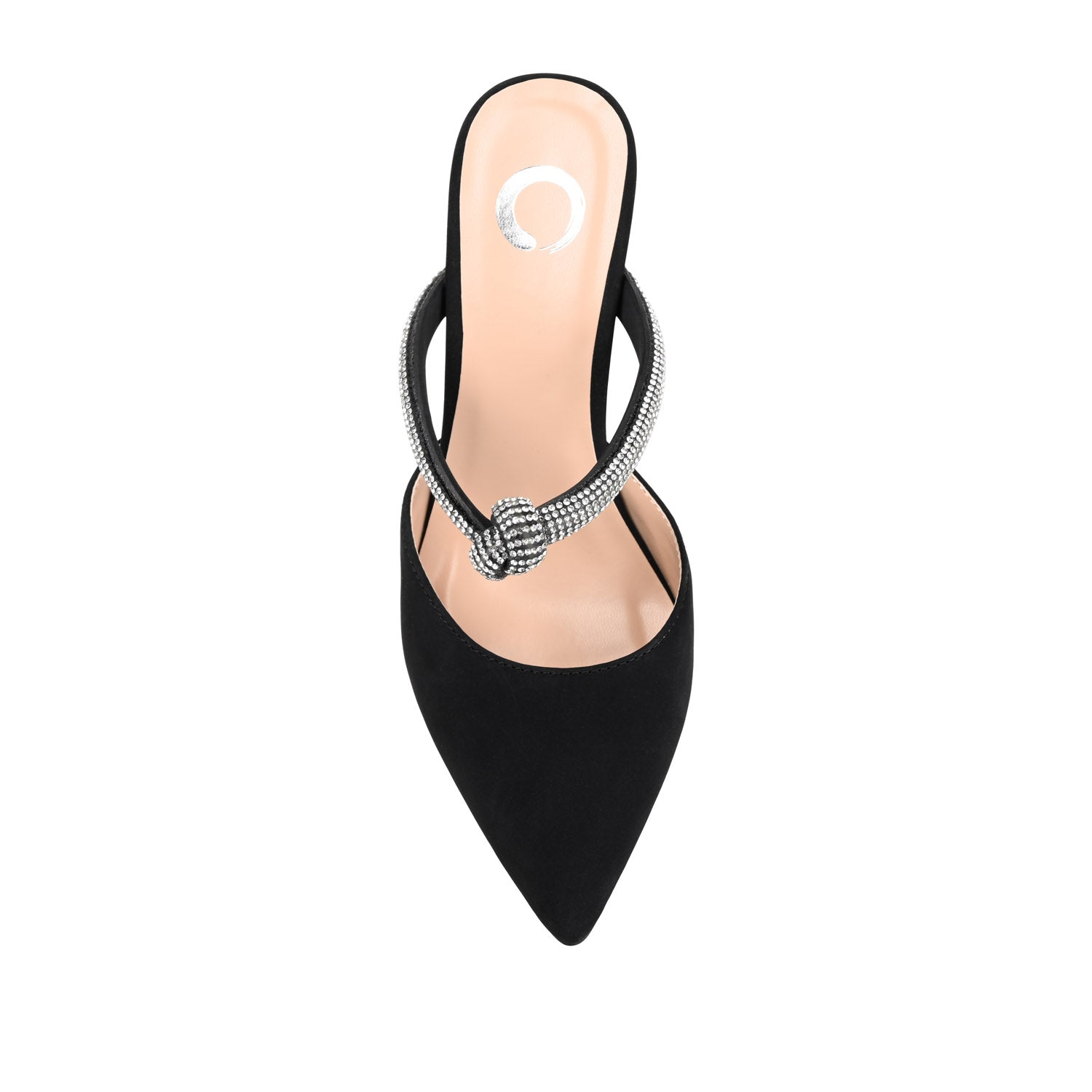 Journee LUNNA MULE STILETTO HEELS IN FAUX SUEDE - Black