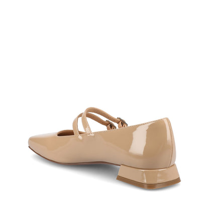 Journee GREDAH MARY JANE DRESS FLATS IN WIDE - Nude Patent