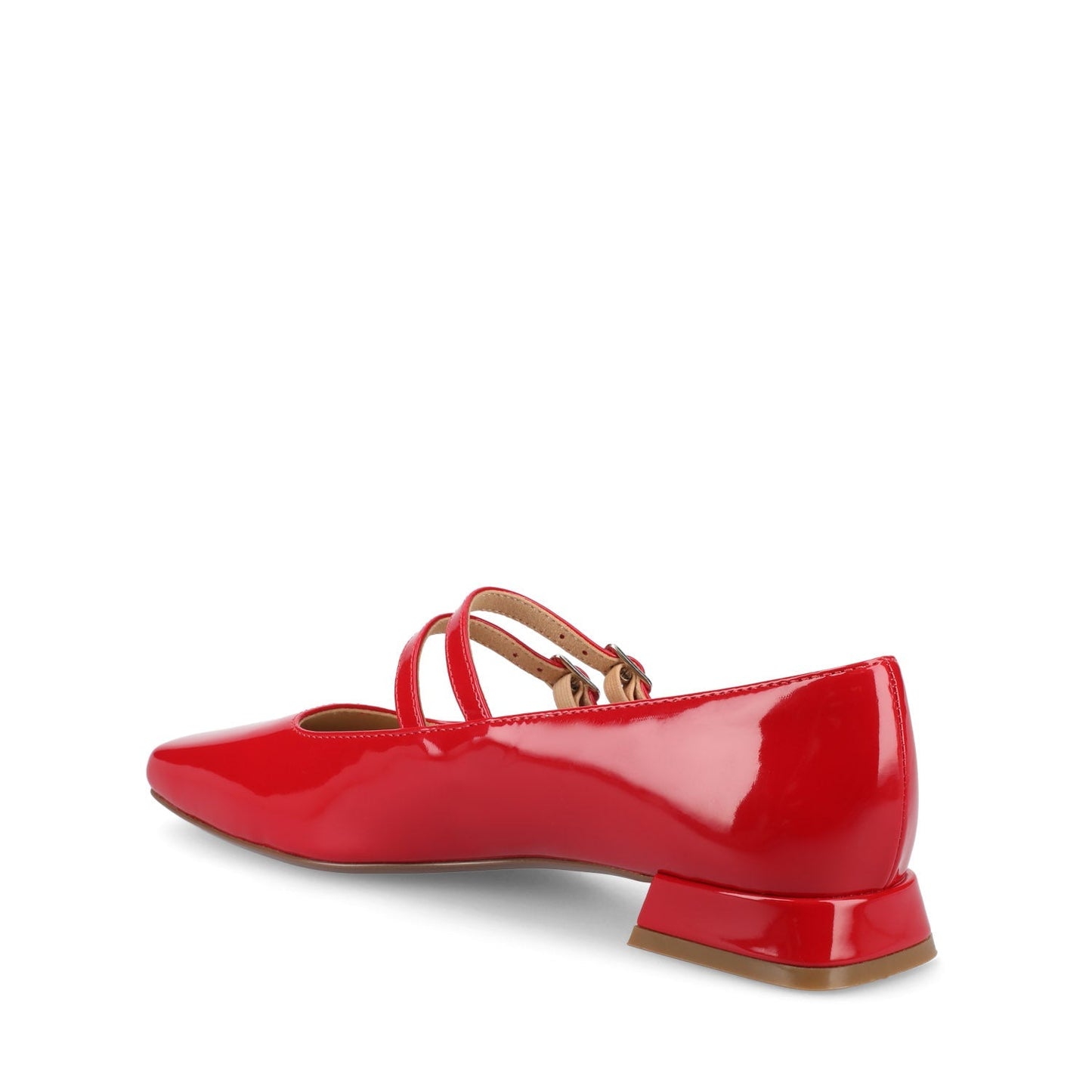 Journee GREDAH MARY JANE DRESS FLATS IN WIDE - Red Patent