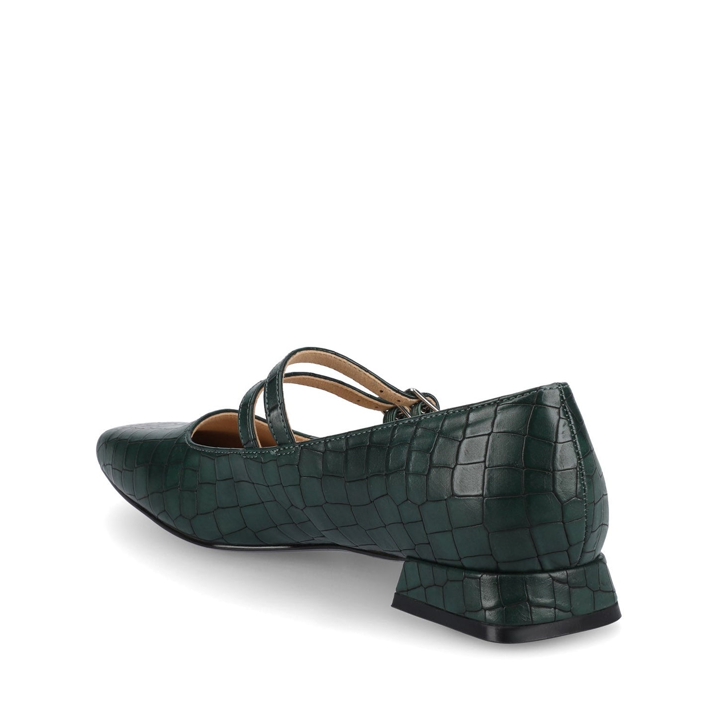 Journee GREDAH MARY JANE DRESS FLATS IN WIDE - Green Croco