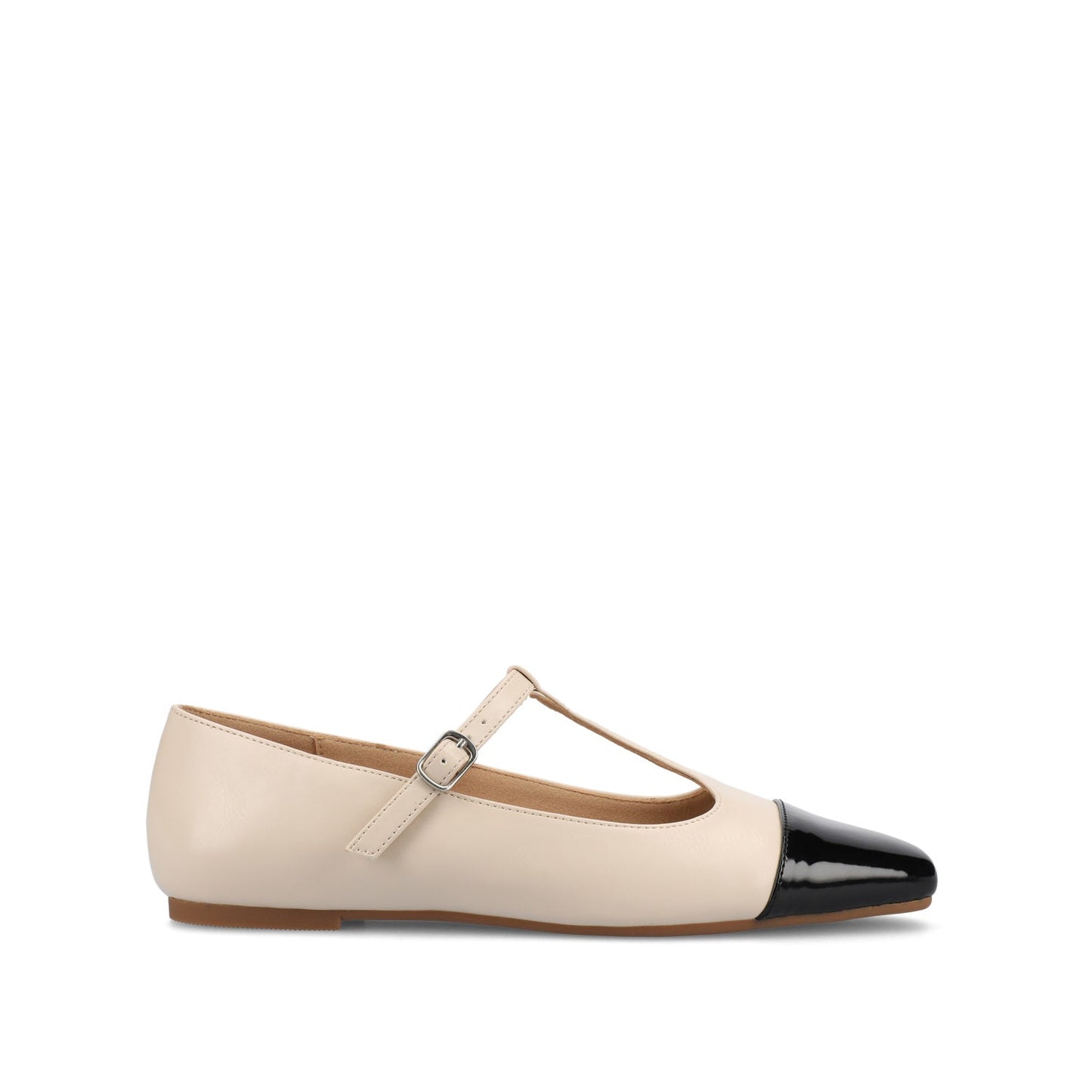 Journee THEAH MARY JANE FLATS IN WIDE - Bone