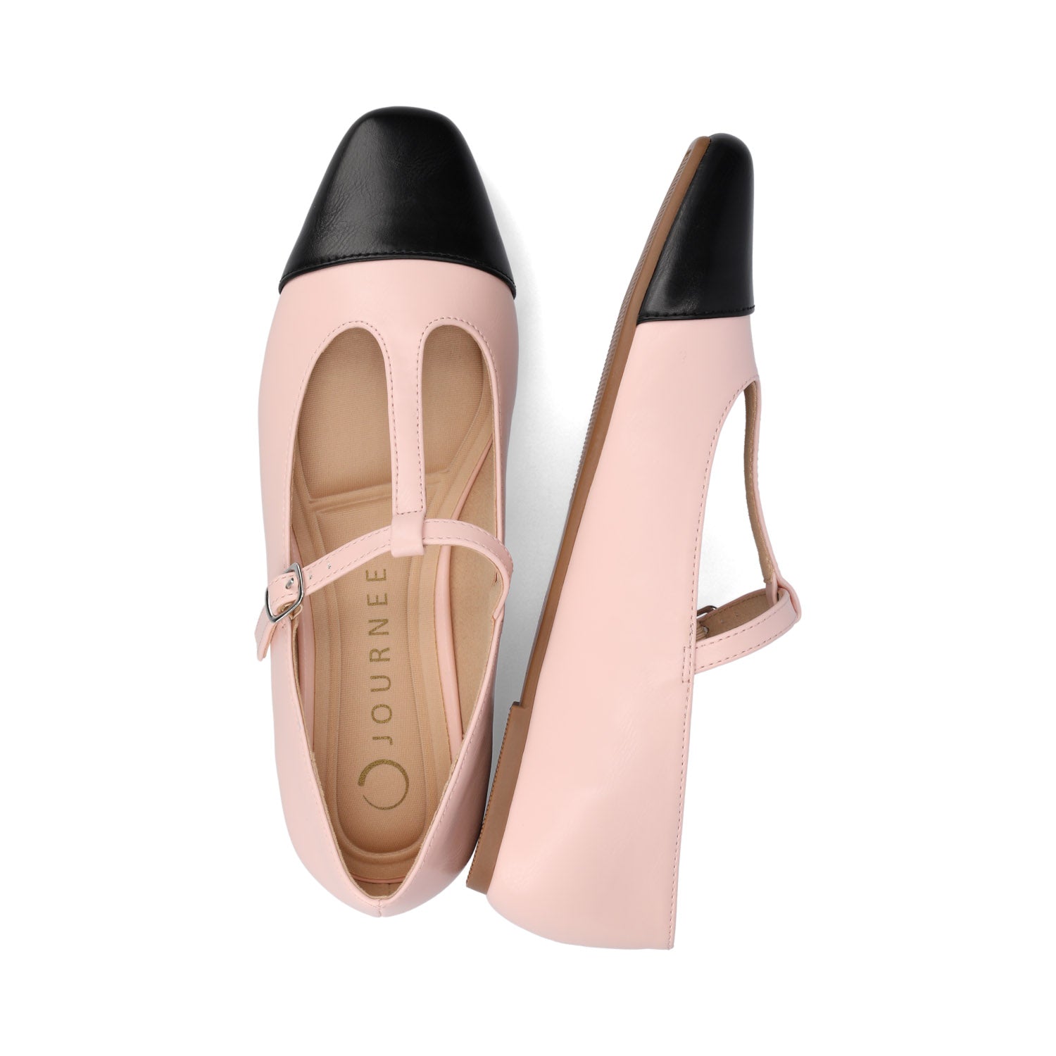 Journee THEAH MARY JANE FLATS IN WIDE - Pink