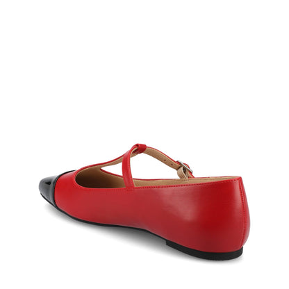 Journee THEAH MARY JANE FLATS IN WIDE - Red