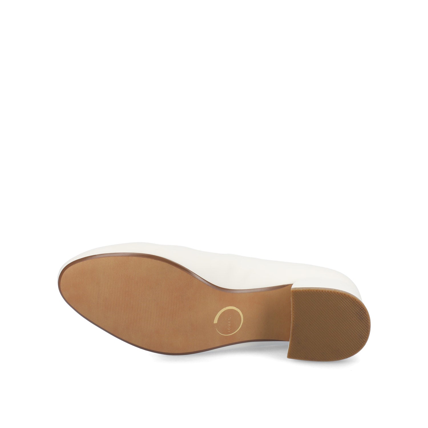 Journee SAAR II VEGAN LEATHER PUMP HEELS IN WIDE - White PU