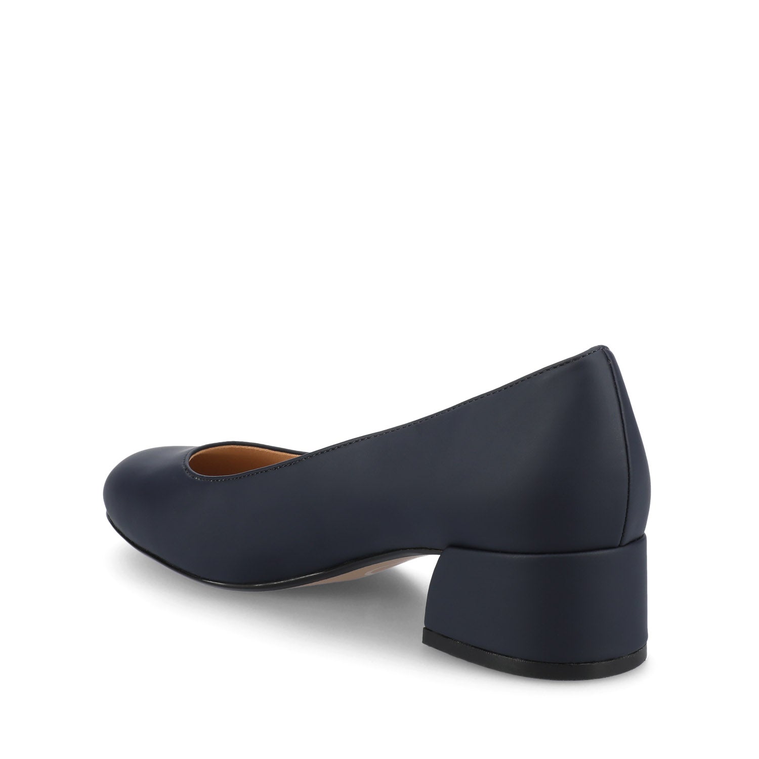 Journee SAAR II VEGAN LEATHER PUMP HEELS IN WIDE - Navy PU