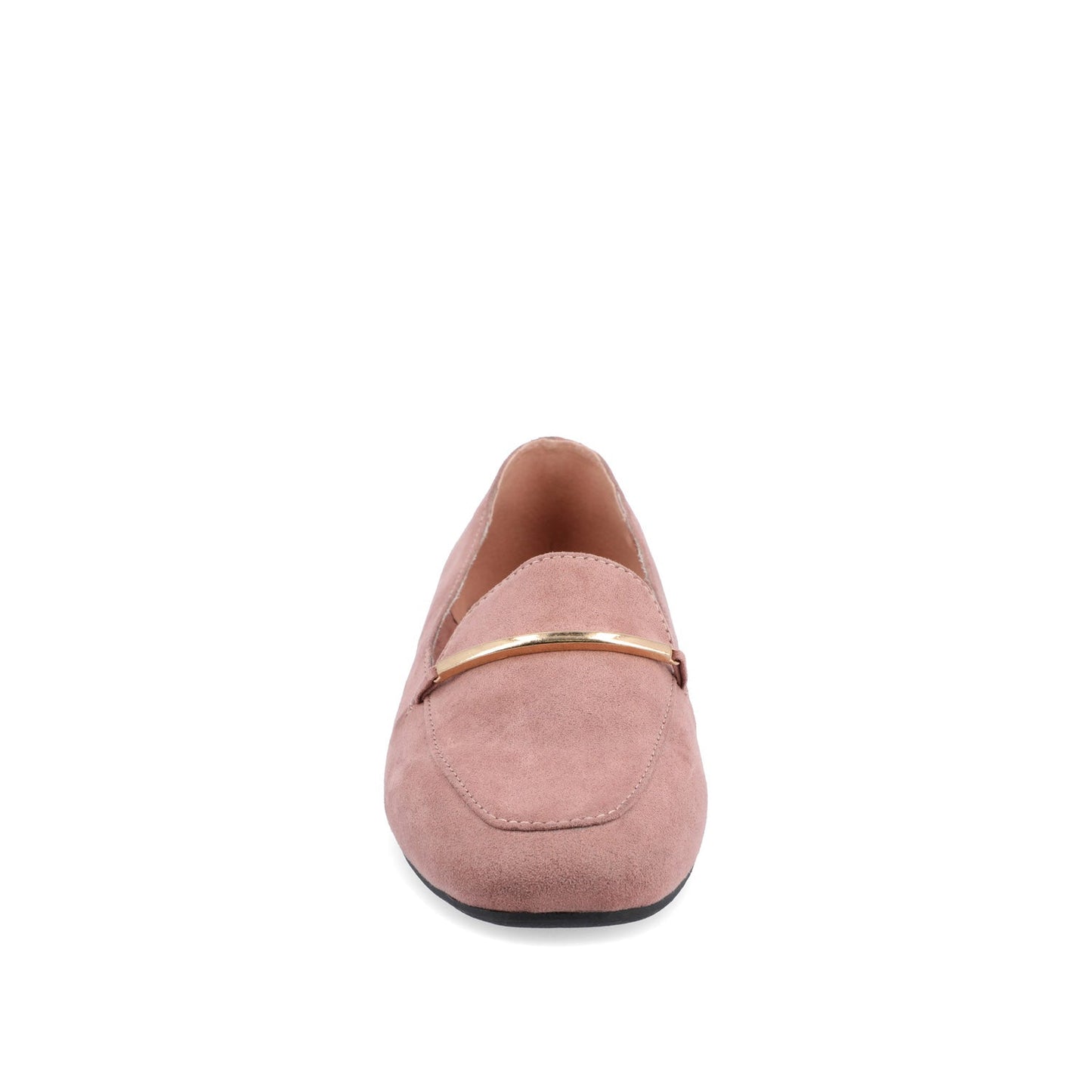 Journee WRENN FAUX SUEDE FLATS IN WIDE - Rose Faux Suede