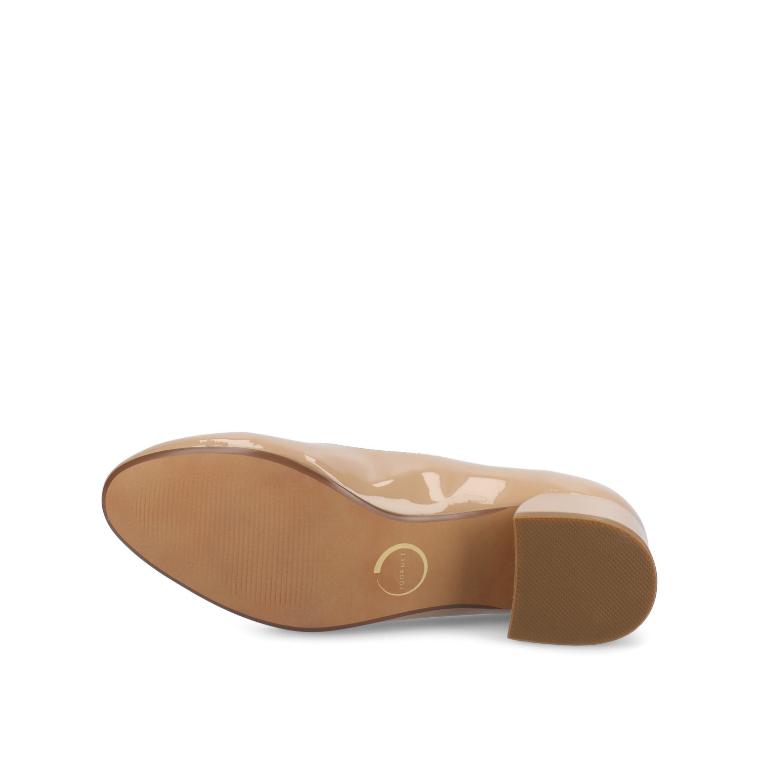 Journee SAAR II PATENT PUMP HEELS IN WIDE - Nude Patent