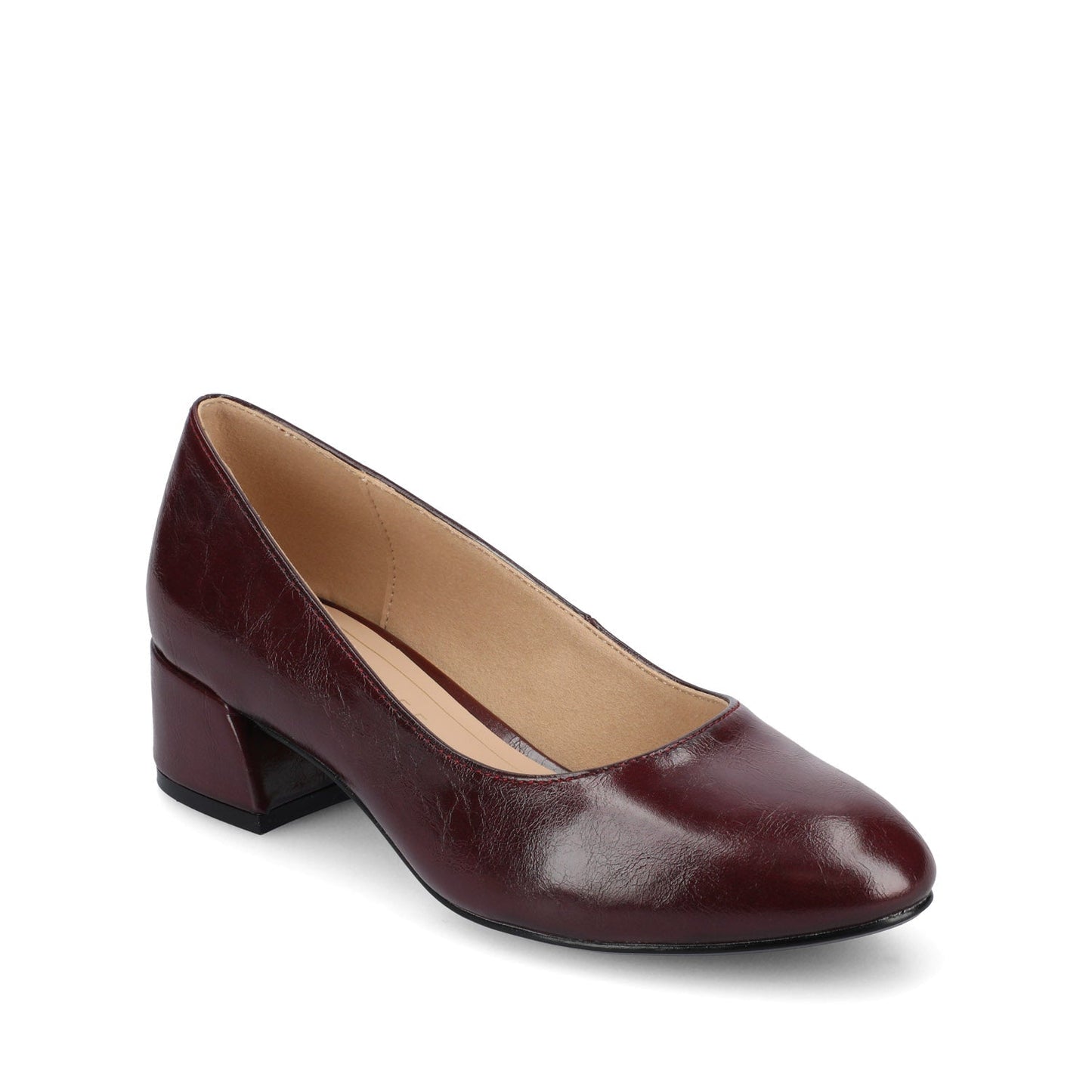 Journee SAAR II PATENT PUMP HEELS IN WIDE - Oxblood Patent