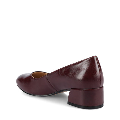 Journee SAAR II PATENT PUMP HEELS IN WIDE - Oxblood Patent
