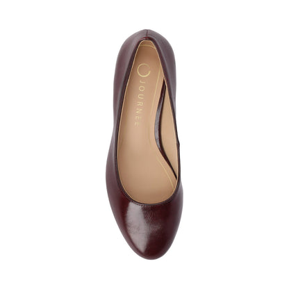 Journee SAAR II PATENT PUMP HEELS IN WIDE - Oxblood Patent