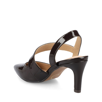 Journee SCARLETT STILETTO HEELS IN PATENT - Patent Chocolate