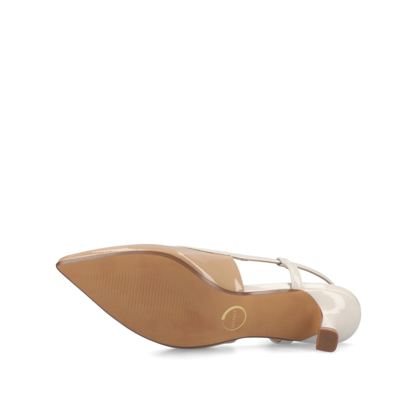Journee PADMA KITTEN HEELS IN WIDE - Nude Patent
