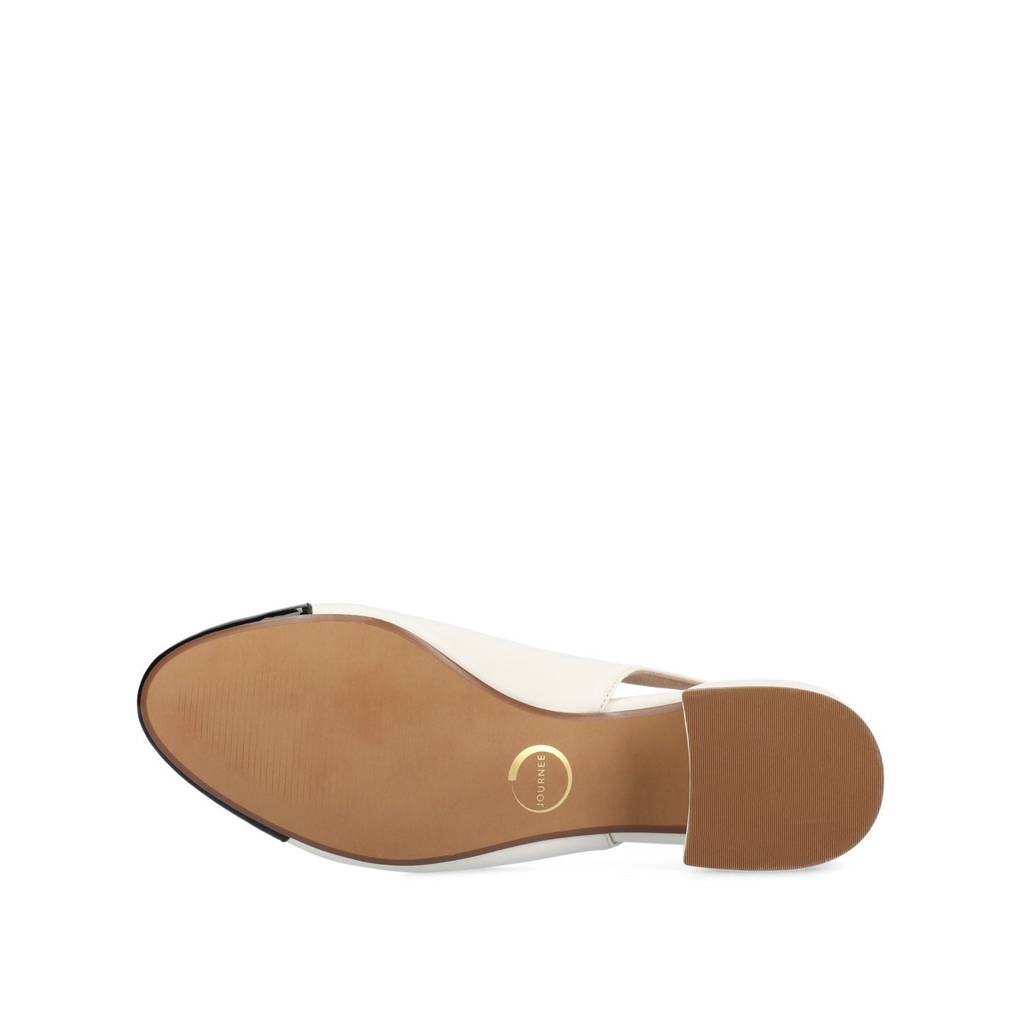 Journee SAMMIE BLOCK HEELS IN WIDE - White PU