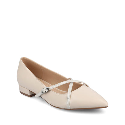 Journee CAMBY DRESS FLAT IN WIDE - Bone PU