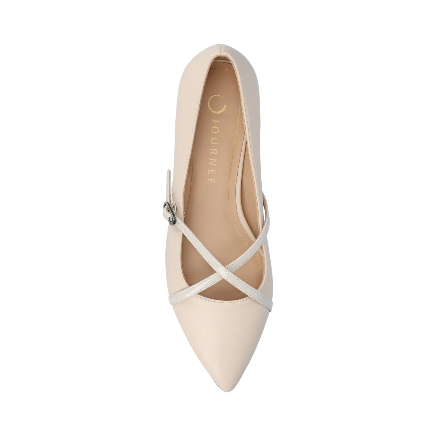 Journee CAMBY DRESS FLAT IN WIDE - Bone PU