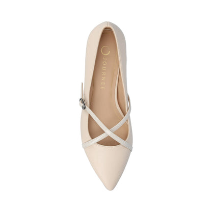 Journee CAMBY DRESS FLAT IN WIDE - Bone PU
