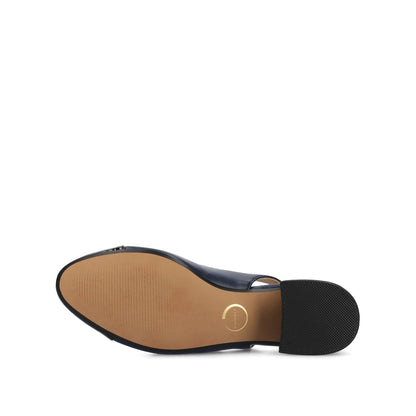 Journee SAMMIE BLOCK HEELS IN WIDE - Navy PU