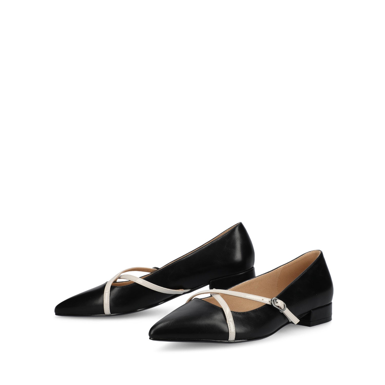 Journee CAMBY DRESS FLAT IN WIDE - Black PU