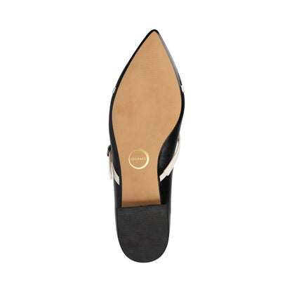 Journee CAMBY DRESS FLAT IN WIDE - Black PU