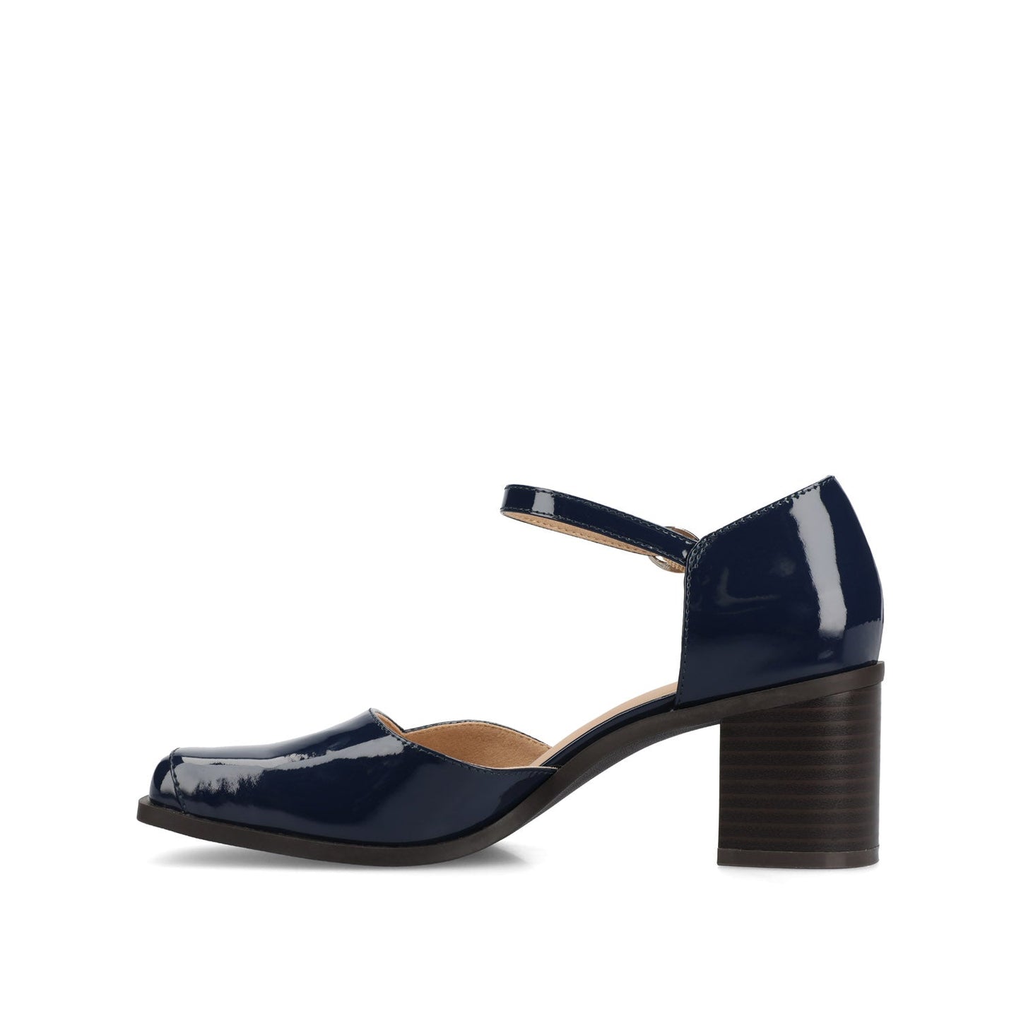 Journee EVANGELINE PATENT HEELS IN WIDE - Patent Navy