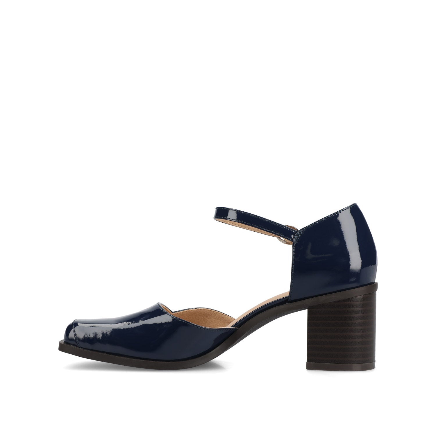 Journee EVANGELINE PATENT HEELS IN WIDE - Patent Navy