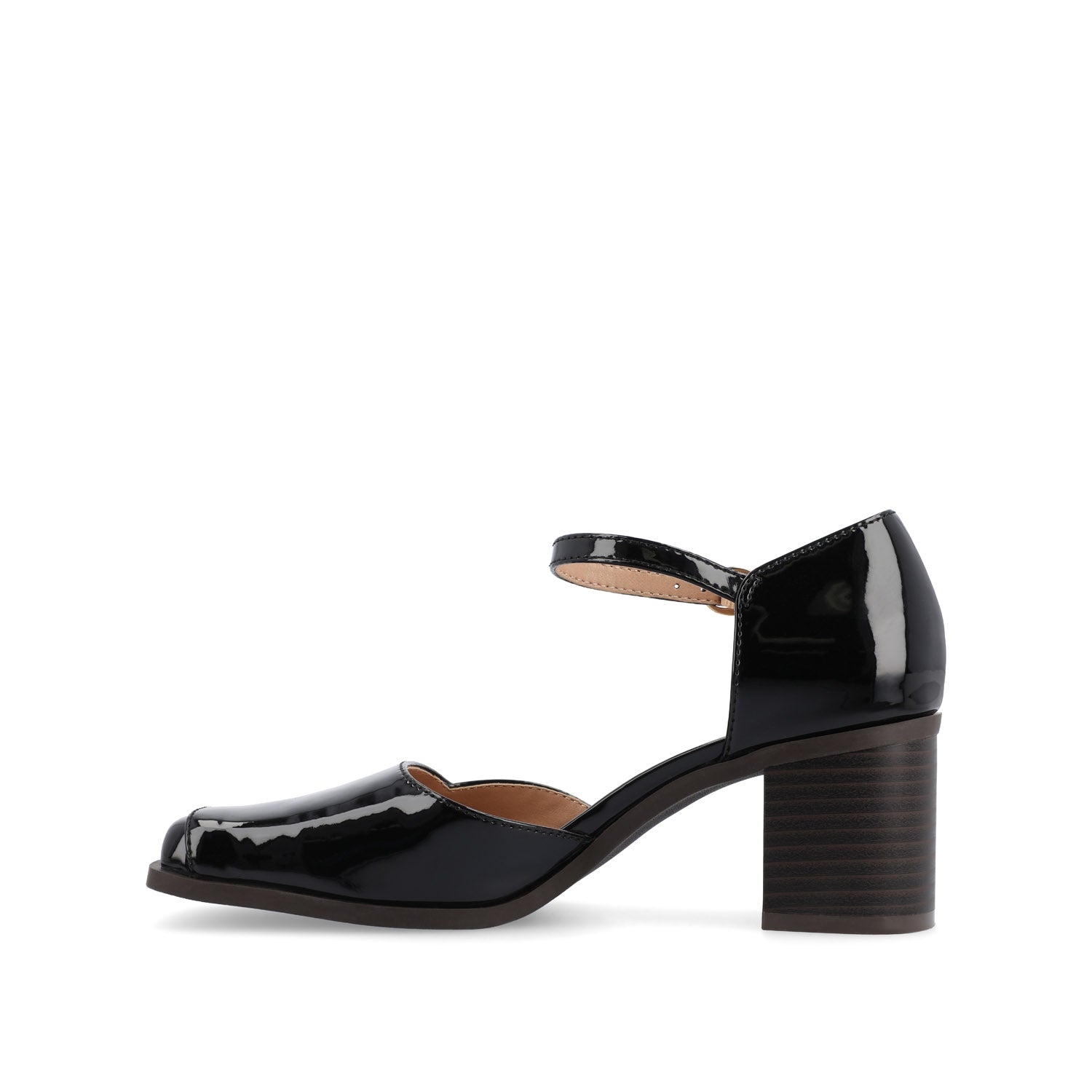 Journee EVANGELINE PATENT HEELS IN WIDE - Patent Black