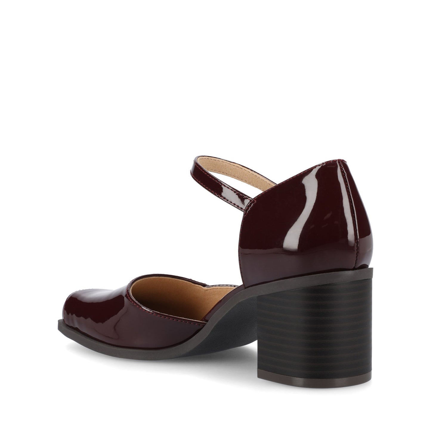 Journee EVANGELINE PATENT HEELS IN WIDE - Patent Chocolate