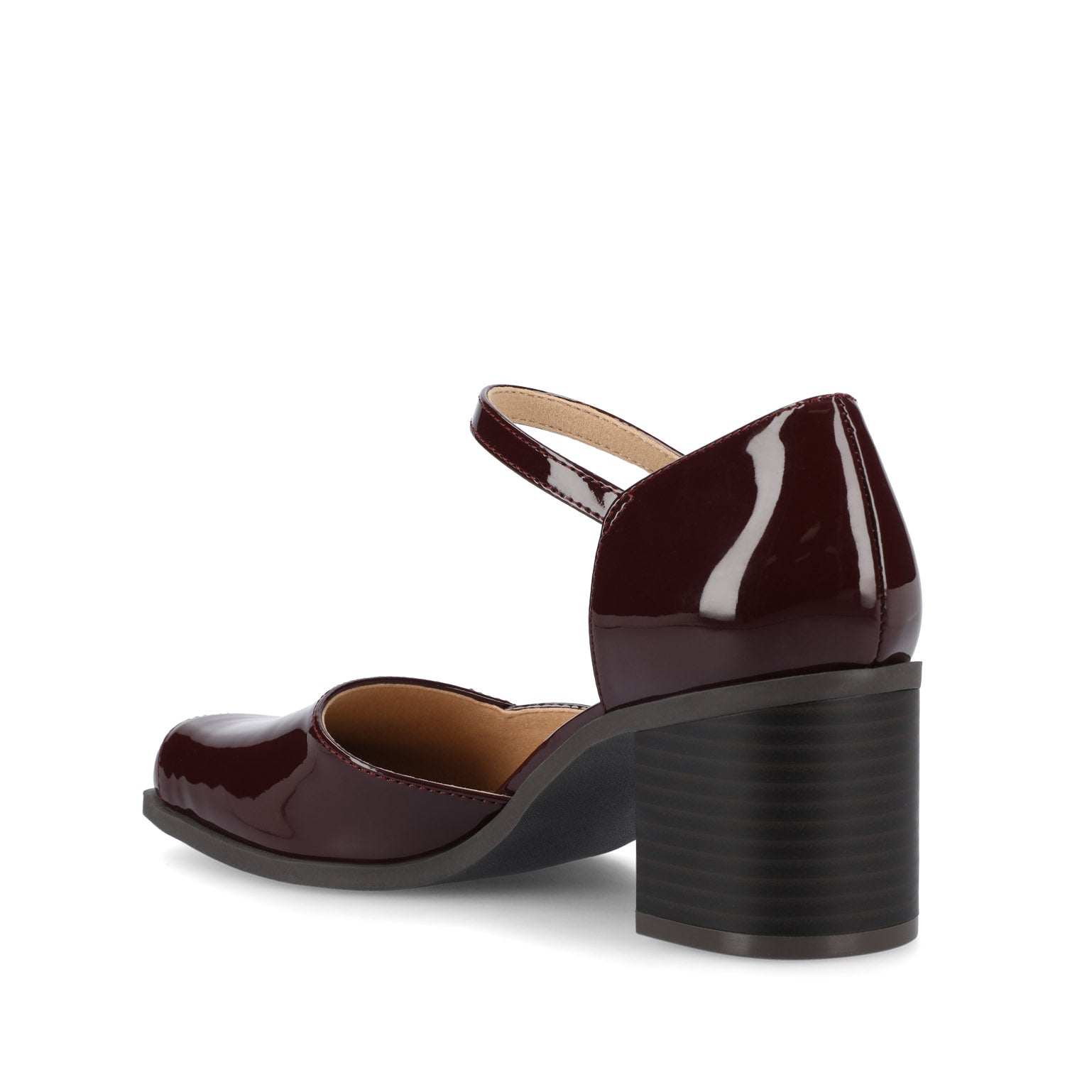 Journee EVANGELINE PATENT HEELS IN WIDE - Patent Chocolate