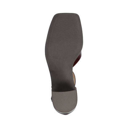 Journee EVANGELINE PATENT HEELS IN WIDE - Patent Chocolate