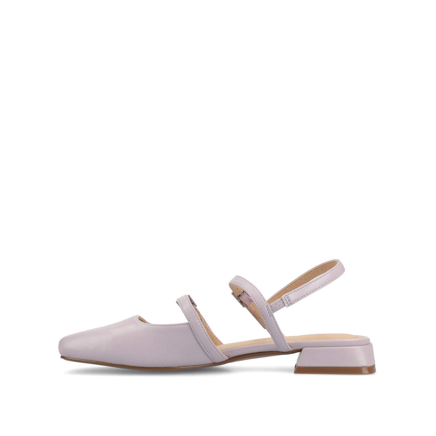 Journee GRETCHENN HEELED FLATS IN VEGAN LEATHER IN WIDE - Lilac PU