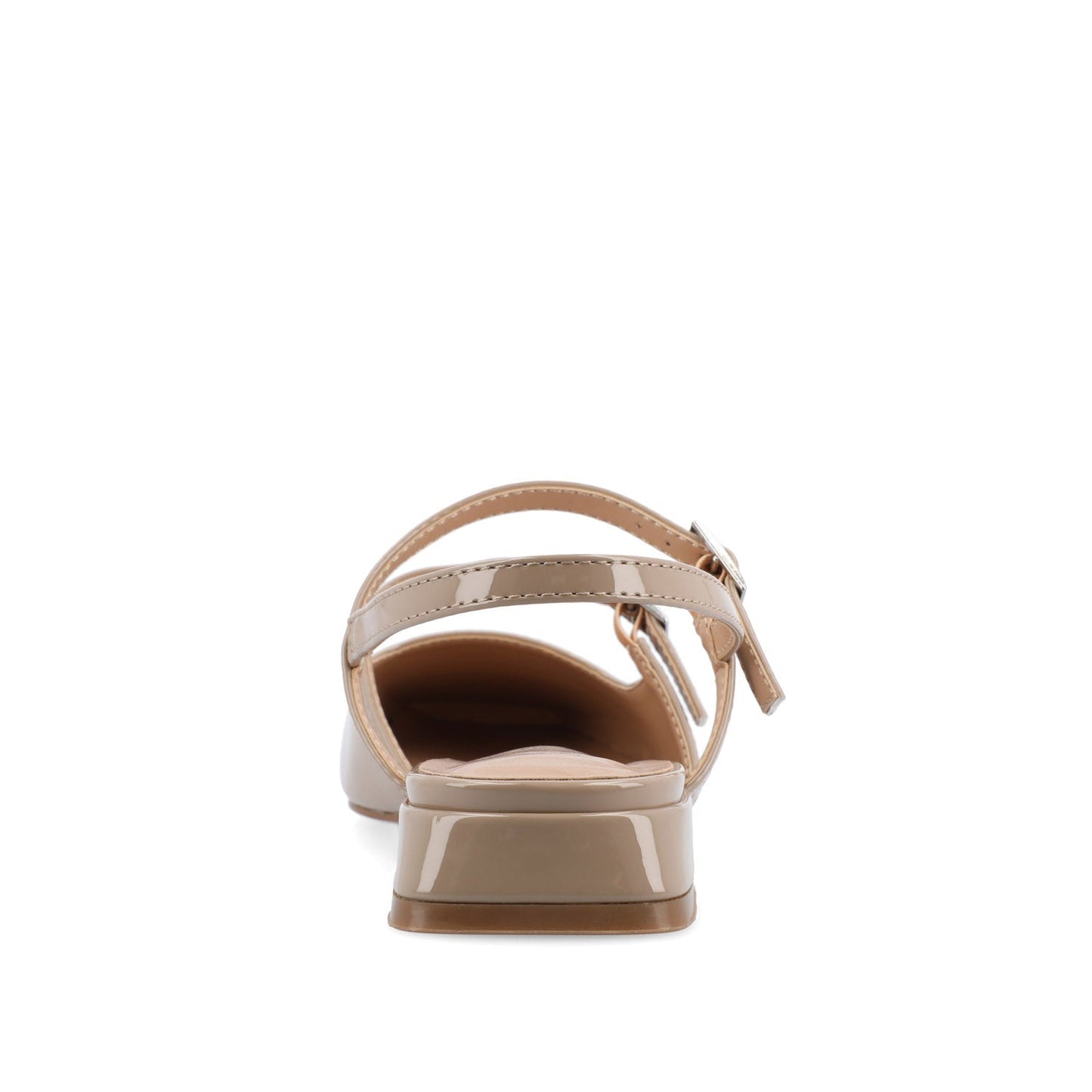 Journee GRETCHENN HEELED FLATS IN PATENT IN WIDE - Taupe