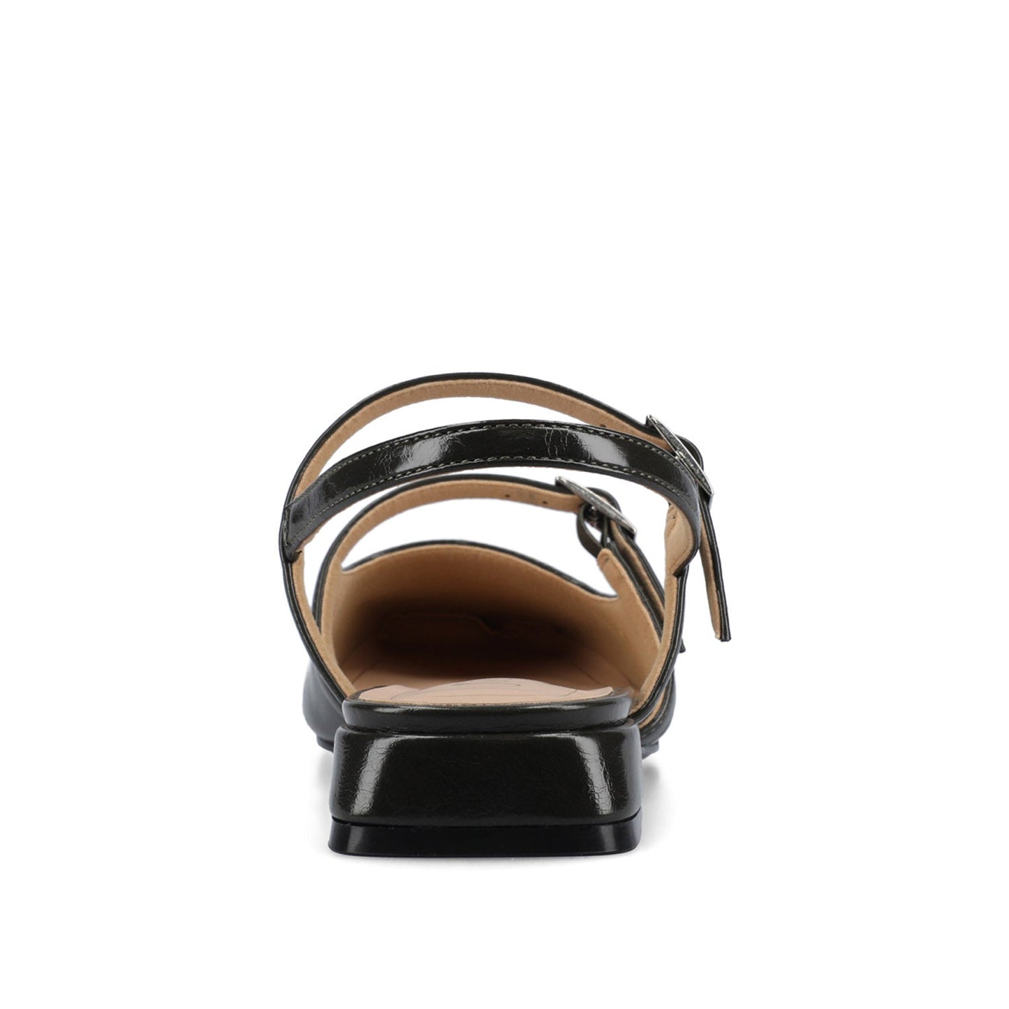 Journee GRETCHENN HEELED FLATS IN VEGAN LEATHER IN WIDE - Olive