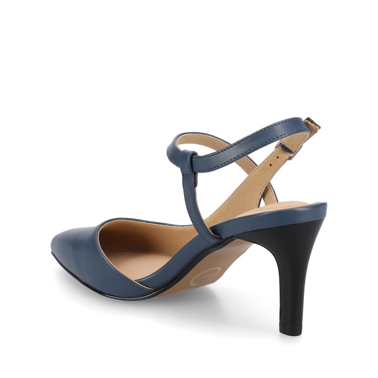Journee SCIPIO STILETTO PUMP HEELS IN WIDE - Navy PU